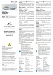 Honeywell Esser IQ8Quad Instrucciones De Uso