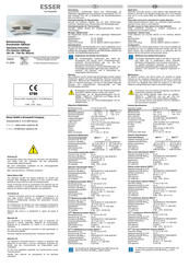 Honeywell Esser IQ8Quad Instrucciones De Uso