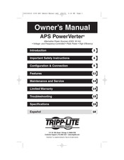 Tripp-Lite APS PowerVerter Manual De Operación