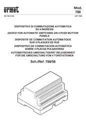 Urmet 788/8 Manual Del Usuario