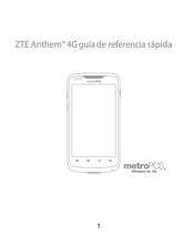 ZTE Anthem 4G Guía De Referencia Rápida