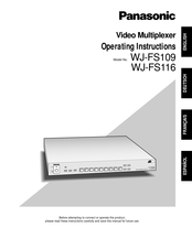 Panasonic WJ-FS109 Instrucciones De Operación