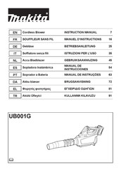 Makita UB001G Manual De Instrucciones