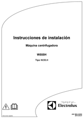 Electrolux W555H Instrucciones De Instalación