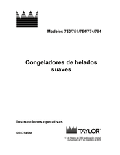 Taylor 754 Manual De Instrucciones