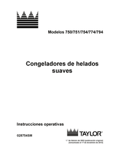 Taylor 751 Manual De Instrucciones