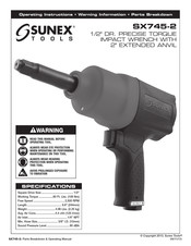 Sunex Tools SX745-2 Instrucciones De Operación