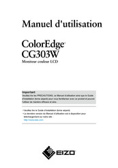 Eizo ColorEdge CG303W Manual Del Usario