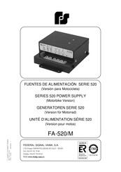 Federal Signal 520 Serie Manual Del Usario