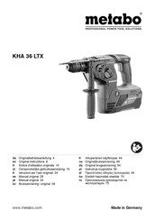 Metabo KHA 36 LTX Manual Original