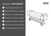 Epson STYLUS PRO GS6000 Manual De Desembalaje E Instalacion