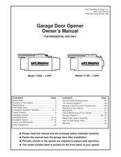 Chamberlain Group 1110E Serie Manual De Propietario