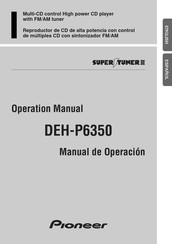 Pioneer SUPER TUNER III DEH-P635 Manual De Operación