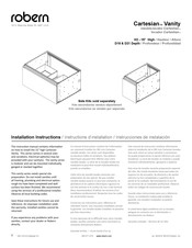 Robern Cartesian Vanity D21 Instrucciones De Instalación