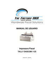 The Factory HKA TALLY DASCOM 1125 Manual De Usuario