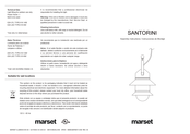 Marset SANTORINI Serie Instrucciones De Montaje