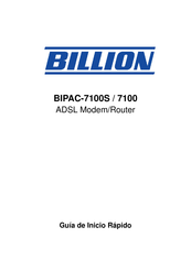 Billion BIPAC-7100 Guia De Inicio Rapido