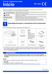 Brother MFC-J245 Guía De Configuración Rápida