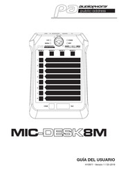 audiophony MIC-DESK8M Guia Del Usuario