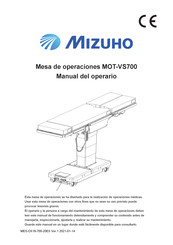 Mizuho MOT-VS700 Manual Del Operario