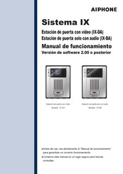 Aiphone IX-DA Manual De Funcionamiento