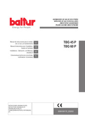 baltur TBG 45 P Manual De Instrucciones Para La Instalación, El Uso Y El Mantenimiento