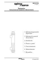 Spirax Sarco Termocirc Instrucciones De Instalación Y Mantenimiento