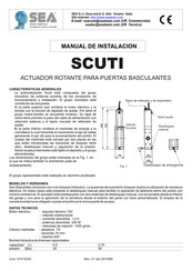 SEA SCUTI Manual De Instalación