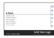 Solid State Logic X-Patch Guia De Instalacion