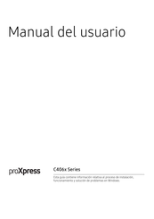 Samsung proXpress C406 Serie Manual Del Usuario