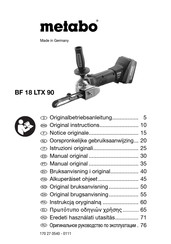 Metabo BF 18 LTX 90 Manual Original