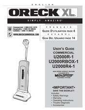 Oreck XL U2000R-1 Guia Del Usuario