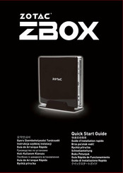 Zotac ZBOX Guía Rápida De Funcionamiento