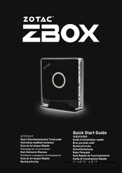 Zotac ZBOX Serie Guía Rápida De Funcionamiento