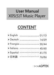 AGPtek X05ST Manual Del Usario