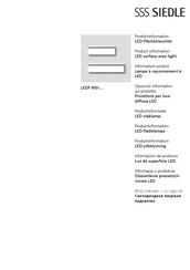 SSS Siedle LEDF 600 Serie Informacion De Producto