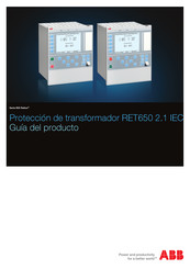 ABB Relion RET650 2.1 IEC Guía Del Producto