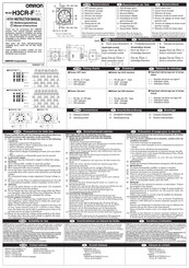 Omron H3CR-F Manual De Instrucciones