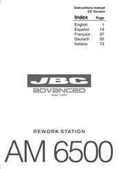 jbc ADVANCED AR 5800 Manual De Instrucciones