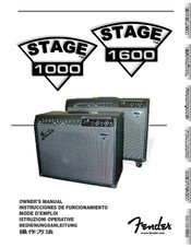 Fender STAGE 1000 Instrucciones De Funcionamiento