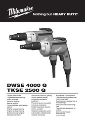 Milwaukee TKSE 2500 Q Manual Original