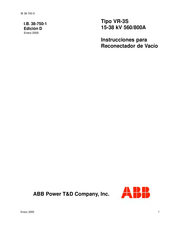 ABB VR-3S Manual De Instrucciones