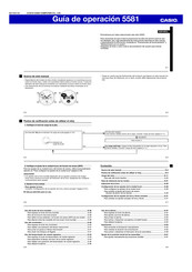 Casio 5581 Guía De Operación
