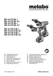 Metabo BS 18 LTX BL I Manual Original