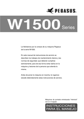 Pegasus W1500 Serie Instrucciones Para El Manjeo