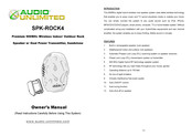 Audio Unlimited SPK-ROCK4 Manual Del Usuario