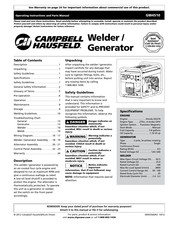 Campbell Hausfeld GW4510 Manual De Instrucciones De Operación Y Lista De Partes