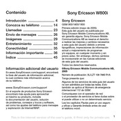 Sony Ericsson W800i Manual De Instrucciones