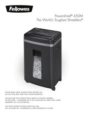 Fellowes Powershred 450M Guia De Inicio Rapido