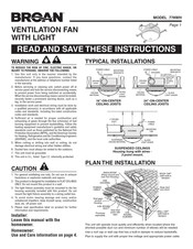 Broan 778WH Manual Del Usuario